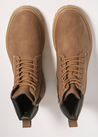 Chaussures montantes, type Yellow boots Marron