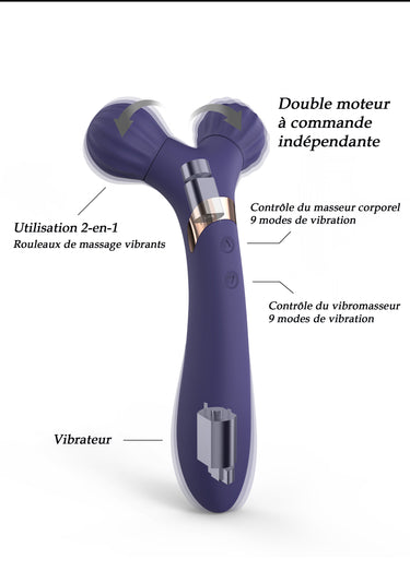 Sextoy vibrant et massant Fire Ball Indigo