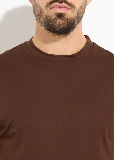 T-shirt à manches longues avec stretch Marron