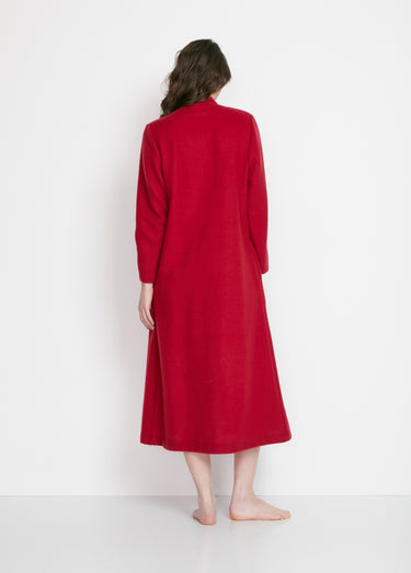 Peignoir zippé maille Courtelle® Rubis