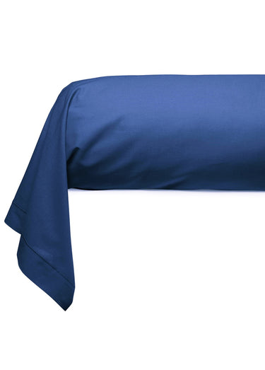 Taie pur coton uni RELAX Bleu denim