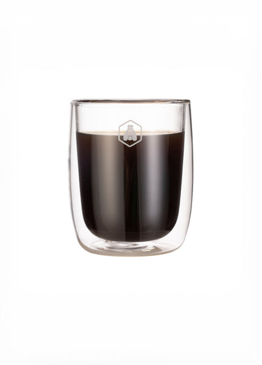 Set 4 tasses 10cl verre double paroi Blanc