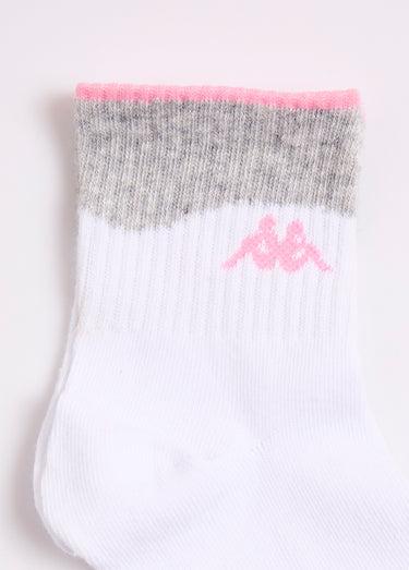Chaussettes de sport à côtes, fantaisie Assortis Gris