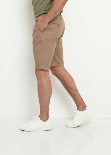 Bermuda style chino avec revers Beige
