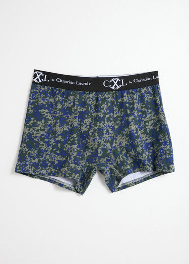 Boxers coton assortis uni et moucheté Assortis Noir