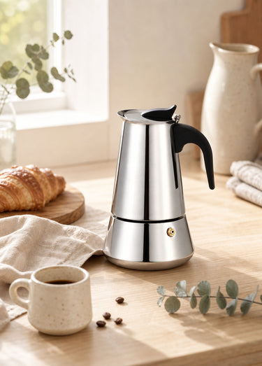Cafetière italienne inox 300ml / 6 tasses Gris