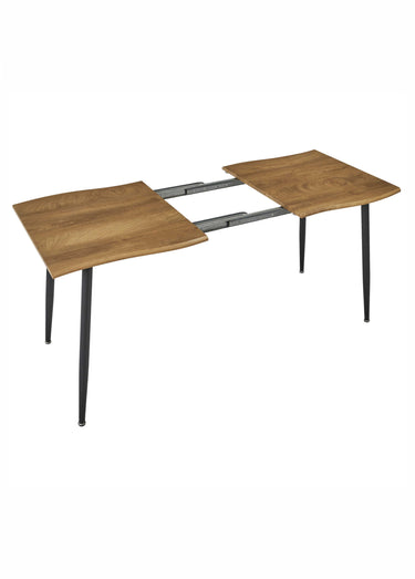 Table basse bois extensible 4 à 6 pers. FOREST Marron/Noir
