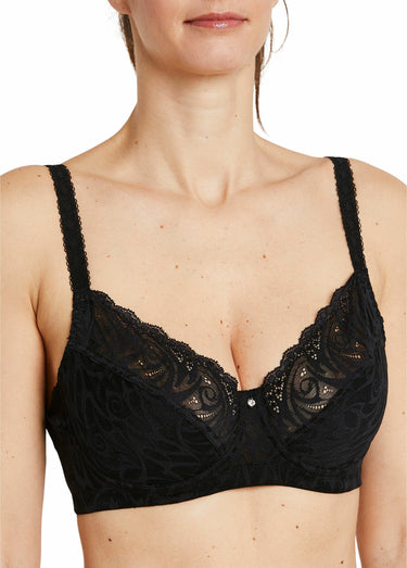 Soutien-gorge avec armatures en dentelle Noir
