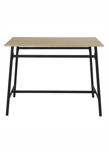 Table mange debout style industriel LOKA Marron/Noir