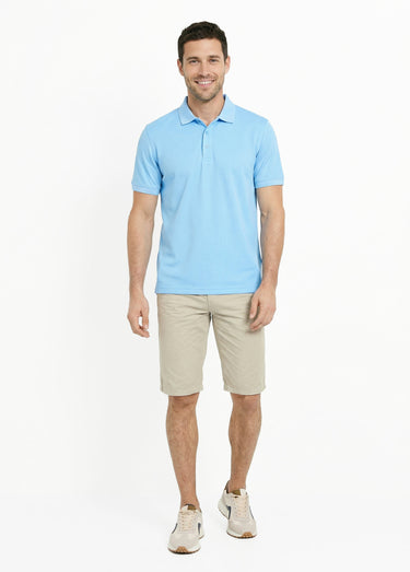 Bermuda pur coton, style chino Beige