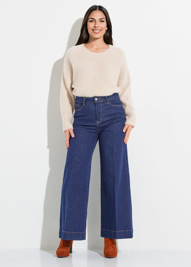 Jean large denim, spécial GRANDE TAILLE Bleu Brut