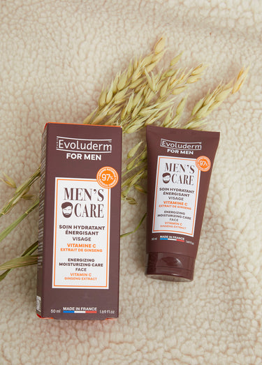 Soin hydratant énergisant visage pour homme Marron
