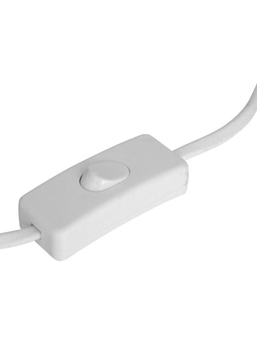 Lampe pied céramique, style organique Blanc
