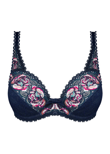 Soutien-gorge armatures, Flower Elegance Bleu