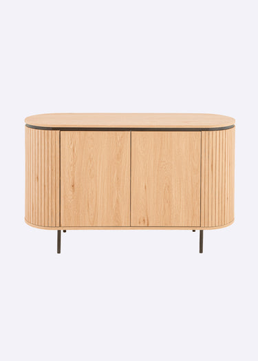 MALAGA Buffet effet rainuré Bois Clair