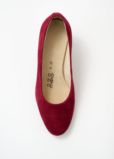 Escarpins cuir bout rond largeur confort Bordeaux