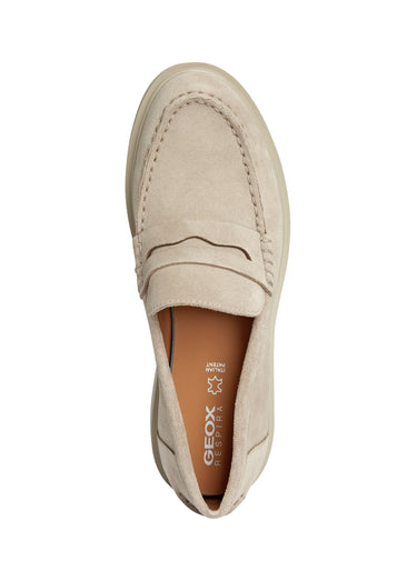 Mocassins cuir semelle épaisse Sable
