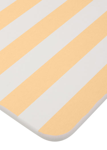 Tapis de bain rayé en diatomite Jaune
