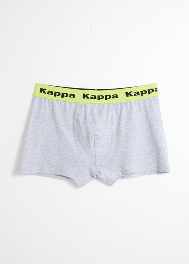 Boxers unis, ceintures élastiquée fluo Noir/Gris/Bleu