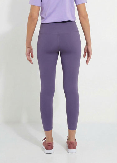 Legging de sport uni taille haute Mauve