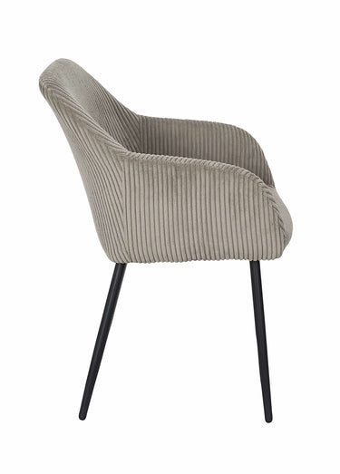 Fauteuils compacts en velours cotelé, 2T Taupe