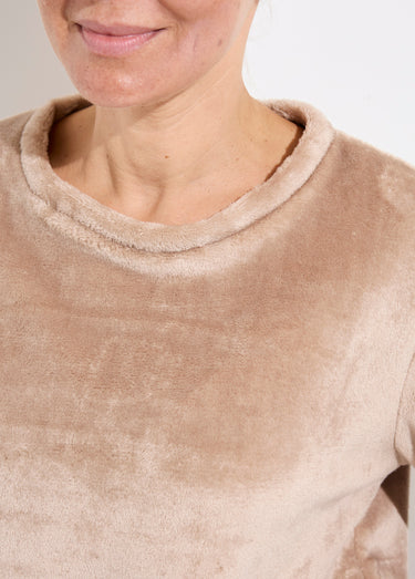 Pyjama doux et chaud en polaire Taupe