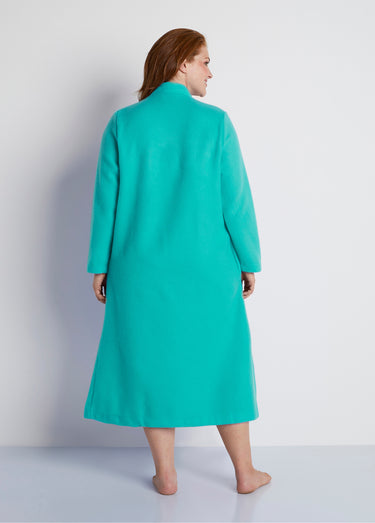 Peignoir zippé maille Courtelle® Vert