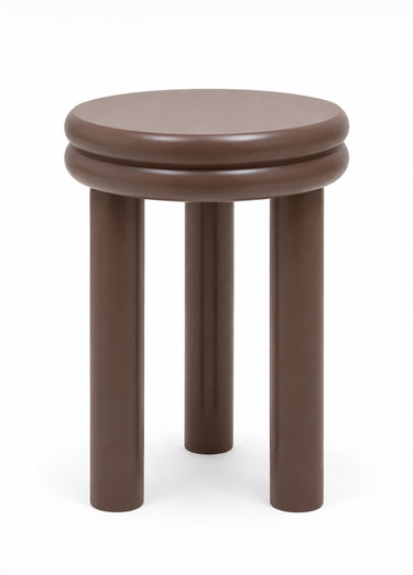 Table d'appoint bois forme tabouret PLUMP Chocolat