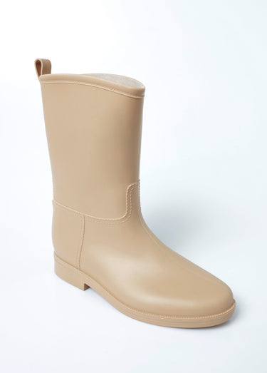 Bottes de pluie effet coutures apparentes Beige