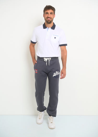 Pantalon de jogging avec logos Gris Fonce
