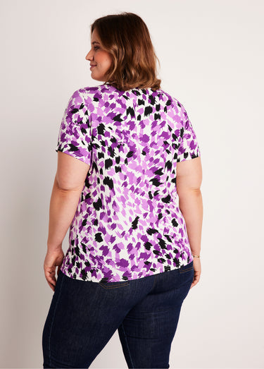 T-shirt court imprimé manches courtes Parme