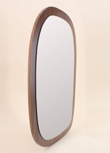 Miroir forme ovale, effet organique Naturel