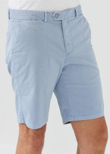 Bermuda chino en toile poches italiennes Bleu Tendre