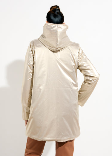 Parka réversible déperlant / fourrure 2D Dore/Beige