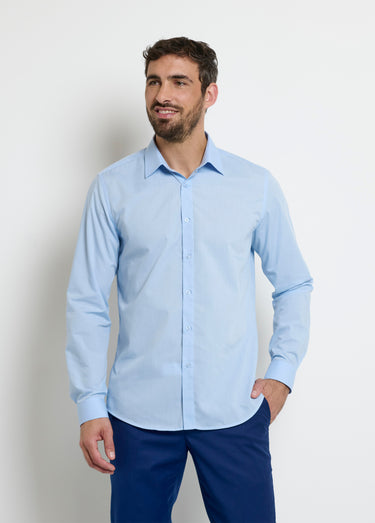 Chemise classique homme col standard Bleu Ciel