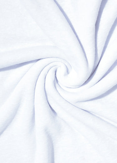 Coupon tissu jersey flammé, lait Blanc