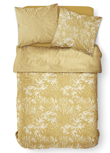 Parure pur coton 240 x 220cm, Exotique Ocre
