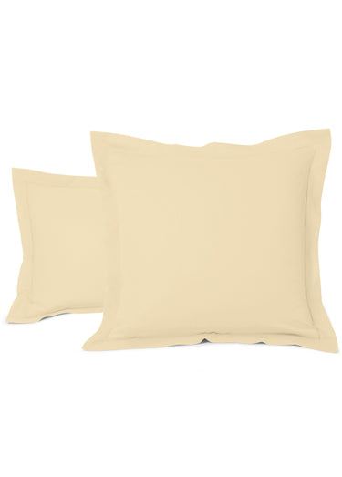 Taie pur coton uni RELAX Beige Naturel