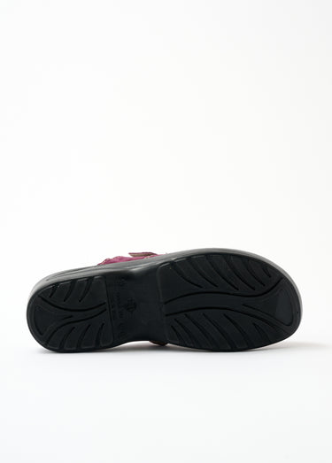 Chaussons mule sabot largeur confort Prune