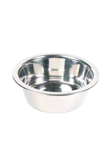 Bar 2 gamelles acier + support réglable Noir/Inox
