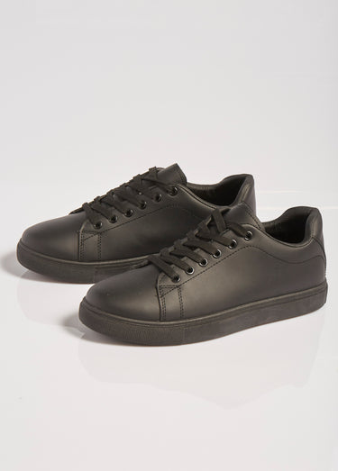 Sneakers monochromes, style essentiel Noir