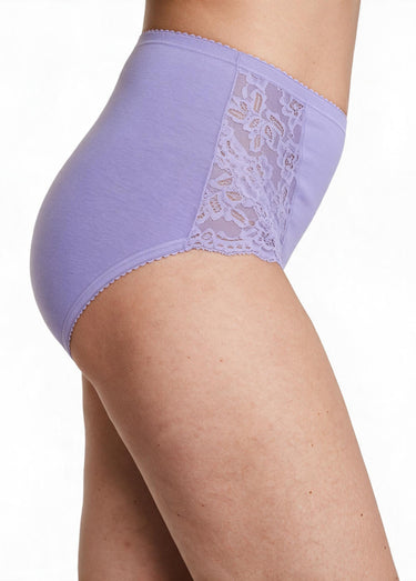 Culottes couvrantes dentelle - lot de 2 Lilas lot de 2