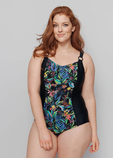 Maillot de bain 1 pièce imprimé Multicolore