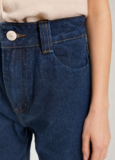Bermuda femme en denim, coupe trapèze Brut