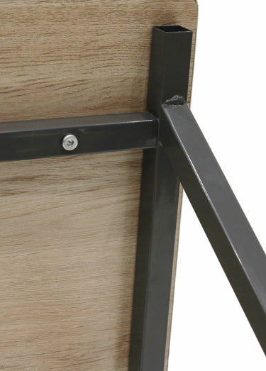 Bureau épuré, en métal et bois 2 tons 2N Noir