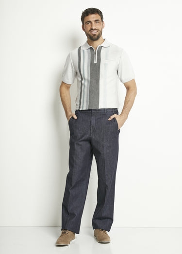 Pantalon droit ceinture élastiquée confort Jean