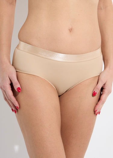 Ensemble invisible soutien gorge shorty Beige
