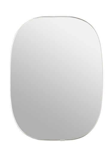 Set de 4 miroirs assortis, forme galet Blanc