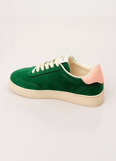 Baskets à lacets avec détail étoile Vert