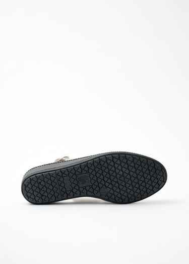Sandales compensées largeur confort cuir Blanc